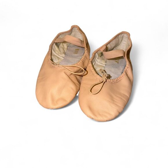 Pink leather ballet shoes - Picture 2 of 3